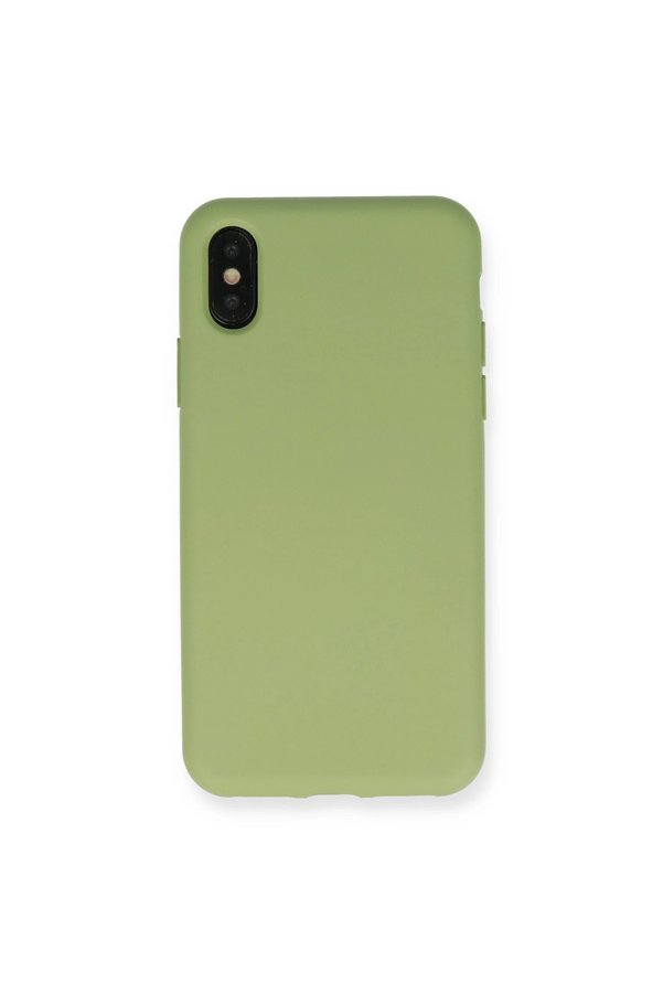 Evimdeyokyok Apple İphone Xs Max Kılıf Nano İçi Kadife Silikon - Yeşil