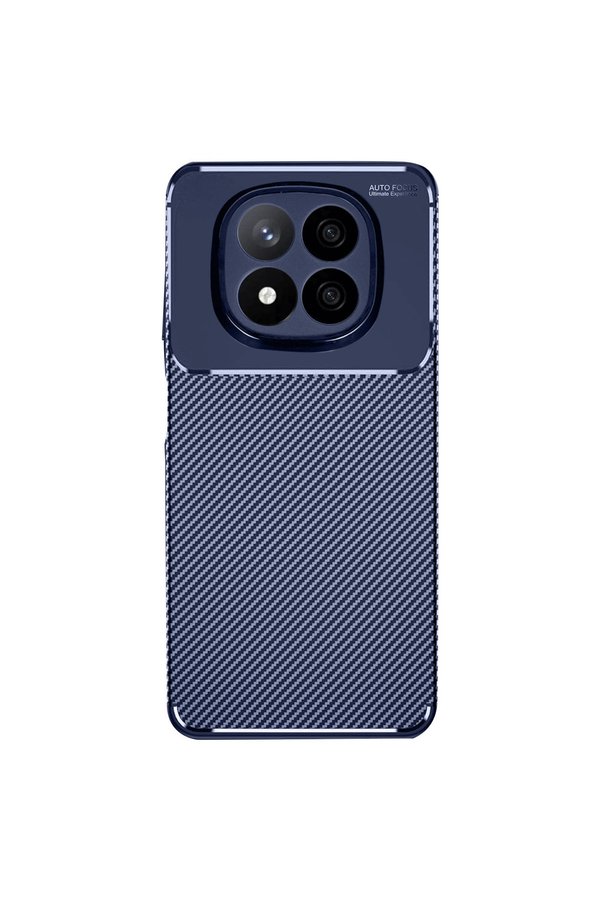 Evi̇mdeyokyok Xi̇aomi̇ Redmi̇ Note 14 Pro 4G Kılıf Auto Focus Karbon Kapak - Laci̇vert