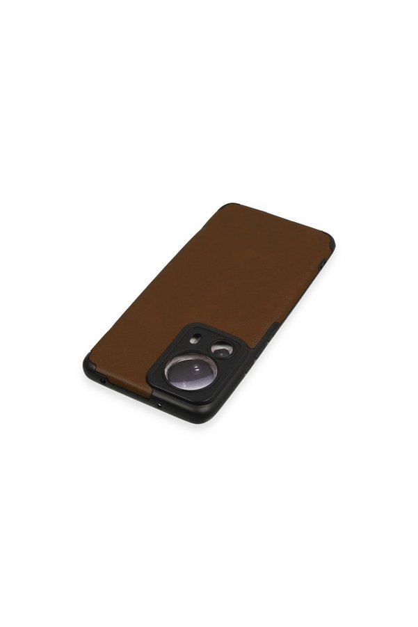 Evimdeyokyok Xiaomi Mi 13 Lite Kılıf Loop Deri Silikon - Kahverengi