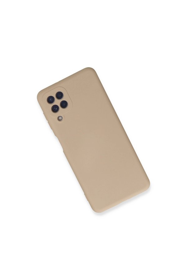 Evi̇mdeyokyok Samsung Galaxy A22 Kılıf Nano İçi̇ Kadi̇fe Si̇li̇kon - Pudra
