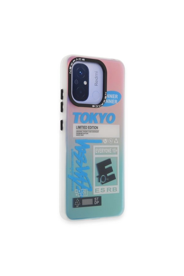 Evimdeyokyok Xiaomi Redmi 12C Kılıf Estoril Desenli Kapak - Estoril - 1
