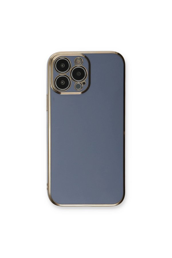 Evimdeyokyok Apple İphone 13 Pro Max Kılıf Volet Silikon - Mavi