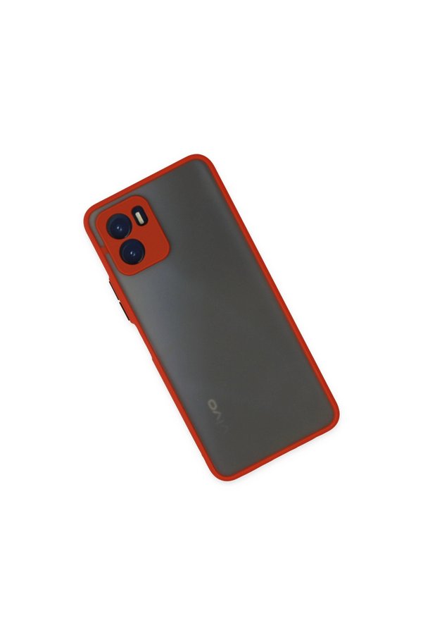 Evimdeyokyok Vivo Y15S Kılıf Montreal Silikon Kapak - Kırmızı