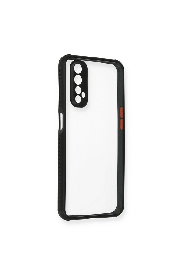 Evimdeyokyok Realme 7 Kılıf Miami Şeffaf Silikon - Siyah