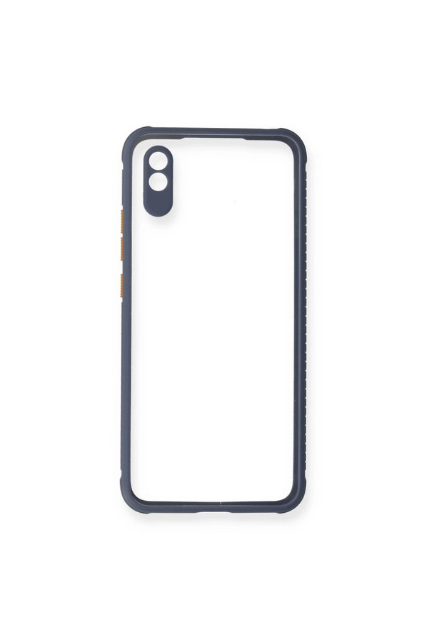 Evimdeyokyok Xiaomi Redmi 9A Kılıf Miami Şeffaf Silikon - Gri