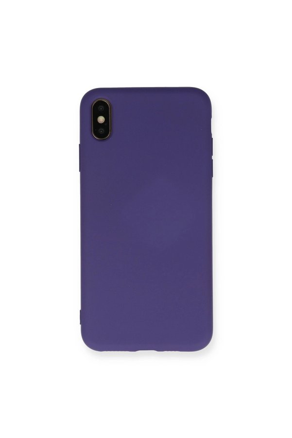 Evimdeyokyok Apple İphone Xs Max Kılıf Nano İçi Kadife Silikon - Mor