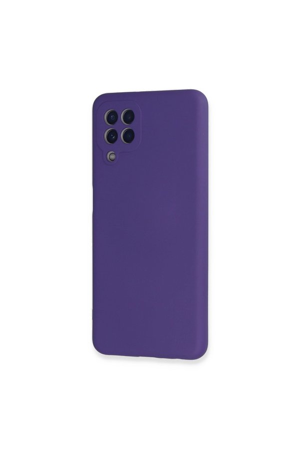 Evi̇mdeyokyok Samsung Galaxy A22 Kılıf Nano İçi̇ Kadi̇fe Si̇li̇kon - Mor