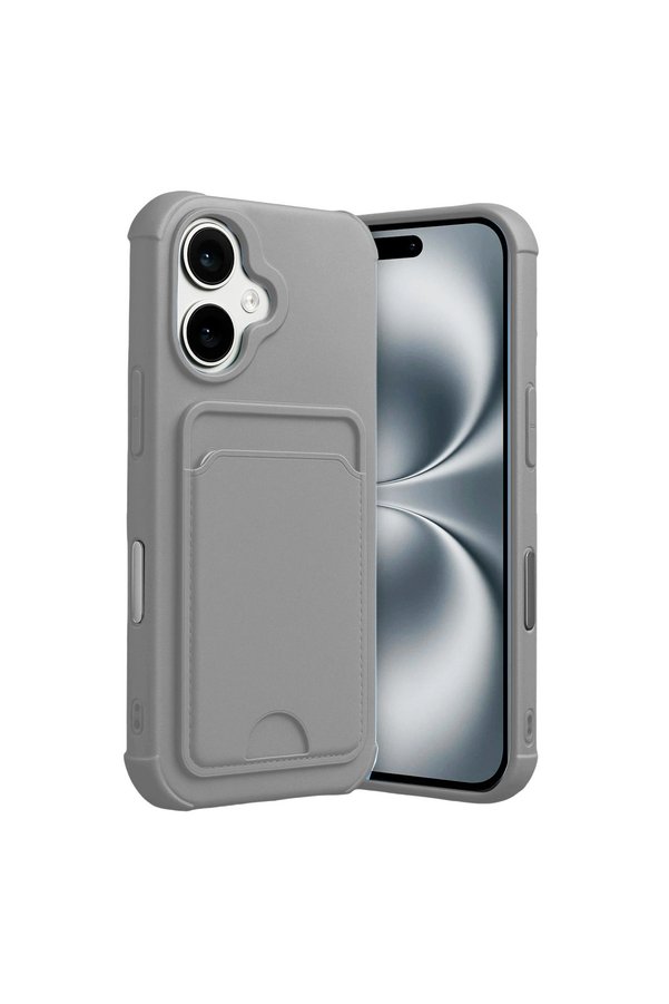 Evimdeyokyok Apple İphone 17 Kelvin Kartvizitli Silikon - Gri
