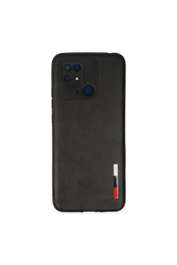 Evimdeyokyok Xiaomi Redmi 10C Kılıf Loop Deri Silikon - Siyah