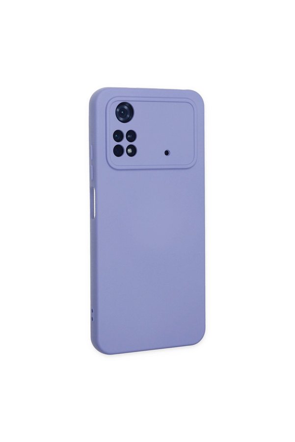 Evimdeyokyok Xiaomi Poco M4 Pro 4G Kılıf Nano İçi Kadife Silikon - Lila