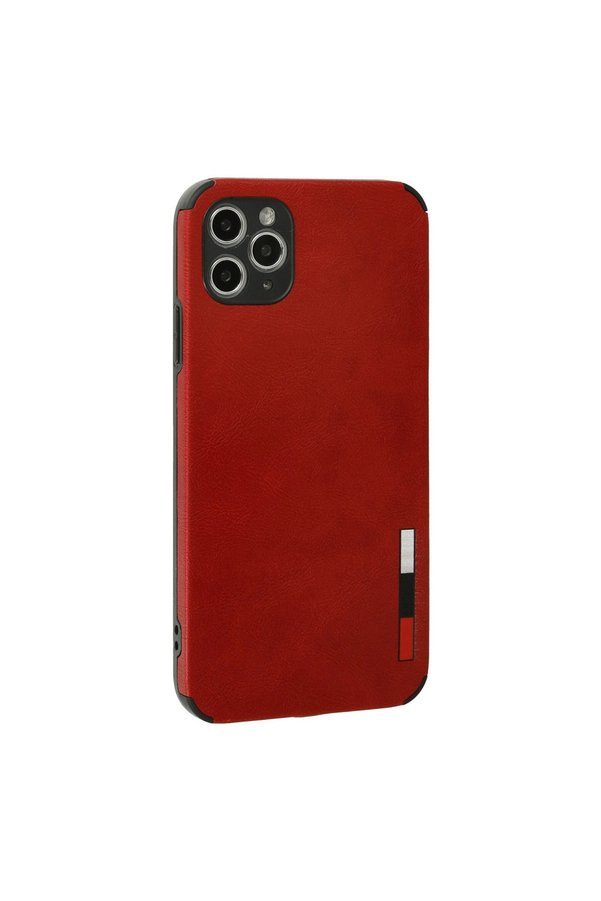 Evimdeyokyok Apple İphone 11 Pro Max Kılıf Loop Deri Silikon - Kırmızı