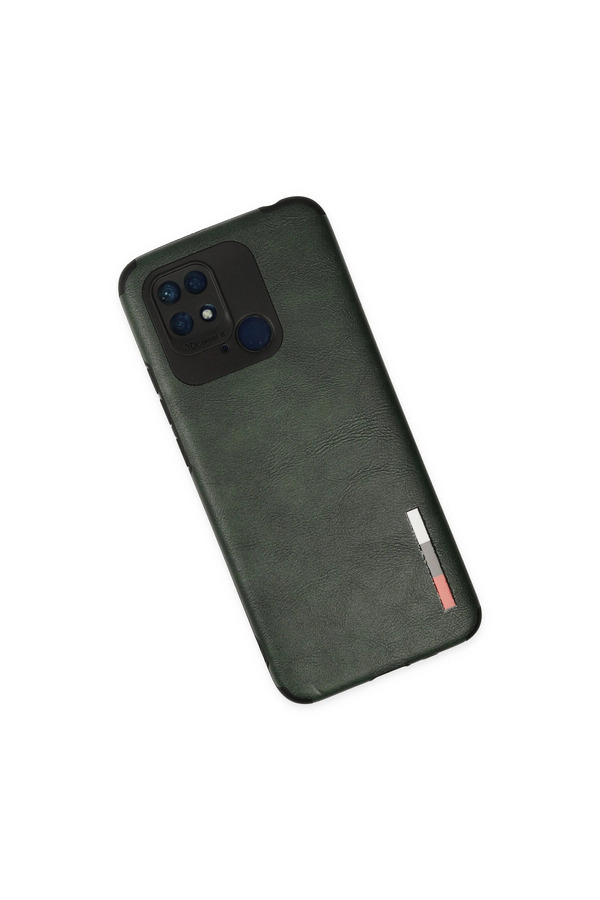 Evimdeyokyok Xiaomi Redmi 10C Kılıf Loop Deri Silikon - Yeşil