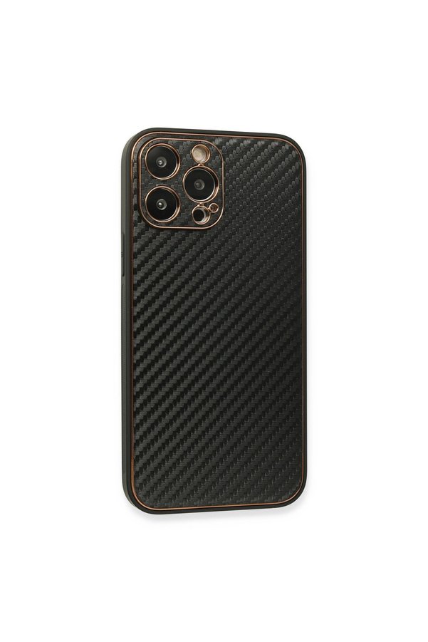 Evimdeyokyok Apple İphone 13 Pro Kılıf Coco Karbon Silikon - Siyah