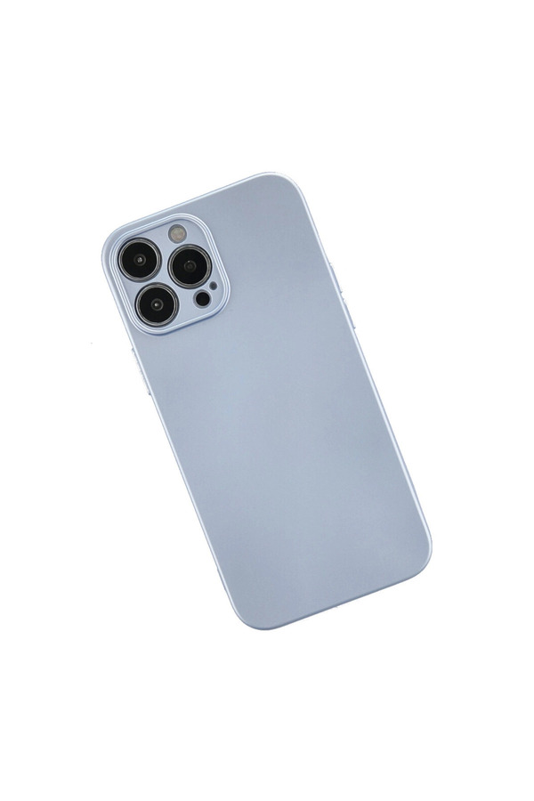 Evi̇mdeyokyok Apple İphone 13 Pro Kılıf Nano İçi̇ Kadi̇fe Si̇li̇kon - Sky Blue
