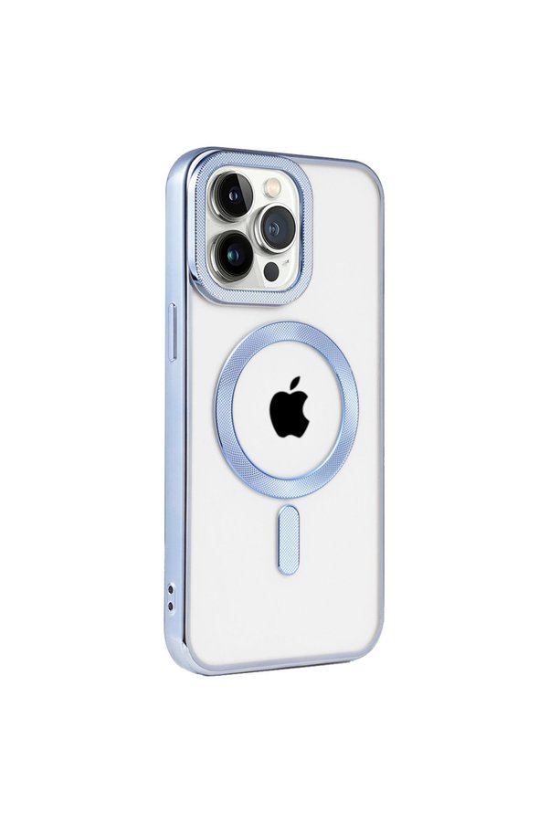 Evimdeyokyok Apple İphone 14 Pro Max Kılıf Kronos Magsafe Kapak - Sierra Blue