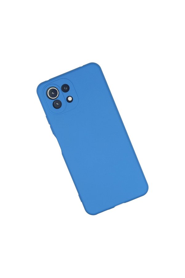 Evimdeyokyok Xiaomi Mi 11 Lite Kılıf Nano İçi Kadife Silikon - Mavi