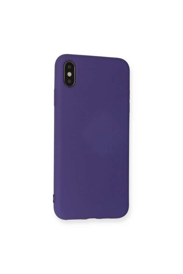 Evimdeyokyok Apple İphone Xs Max Kılıf Nano İçi Kadife Silikon - Mor