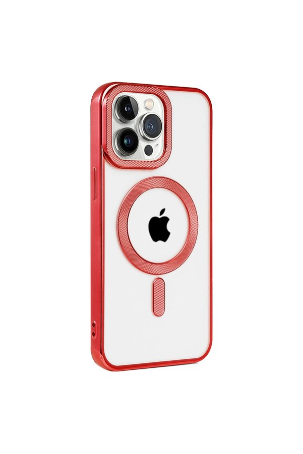 Evimdeyokyok Apple İphone 14 Pro Max Kılıf Kronos Magsafe Kapak - Kırmızı