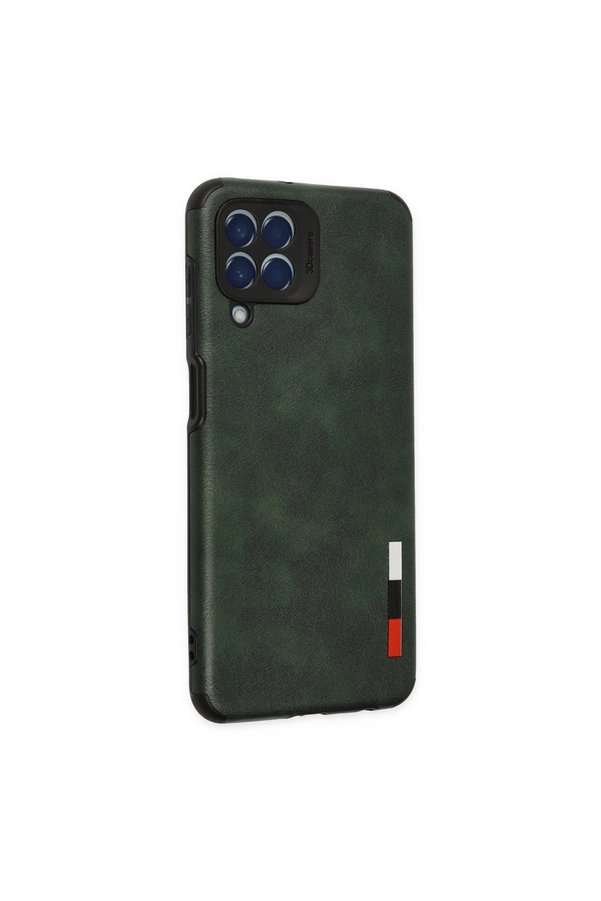Evimdeyokyok Samsung Galaxy M33 Kılıf Loop Deri Silikon - Yeşil