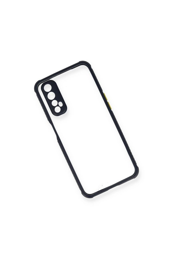 Evimdeyokyok Realme 7 Kılıf Miami Şeffaf Silikon - Lacivert
