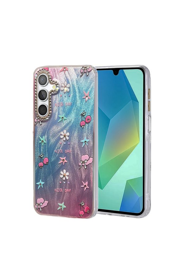 Evimdeyokyok Samsung Galaxy A55 5G Kılıf Blade Aynalı Desenli Kapak - Desen 4