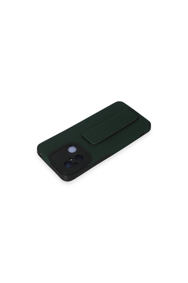 Evimdeyokyok Xiaomi Redmi 12C Kılıf Mega Standlı Silikon - Yeşil