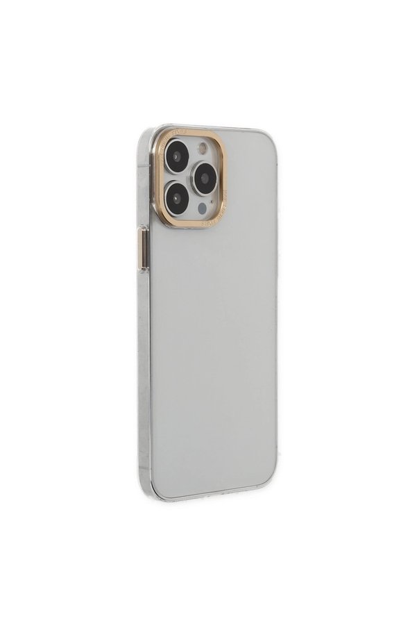 Evi̇mdeyokyok Apple İphone 13 Pro Kılıf Anka Pc Sert Metal Kapak - Şeffaf
