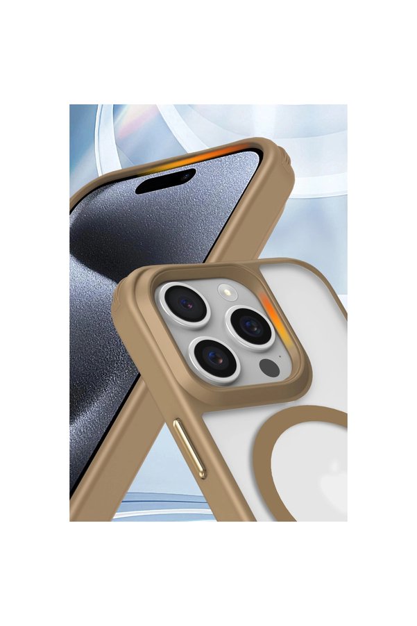 Evi̇mdeyokyok Apple İphone 16 Pro Max Kılıf Enka Magsafe Si̇li̇kon Kılıf - Şeffaf