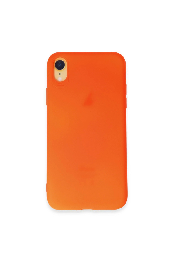 Evimdeyokyok Apple İphone Xr Kılıf First Silikon - Parlak Turuncu