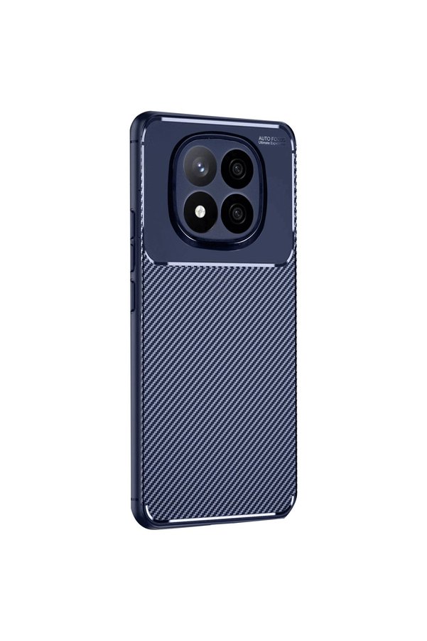 Evi̇mdeyokyok Xi̇aomi̇ Redmi̇ Note 14 Pro 4G Kılıf Auto Focus Karbon Kapak - Laci̇vert