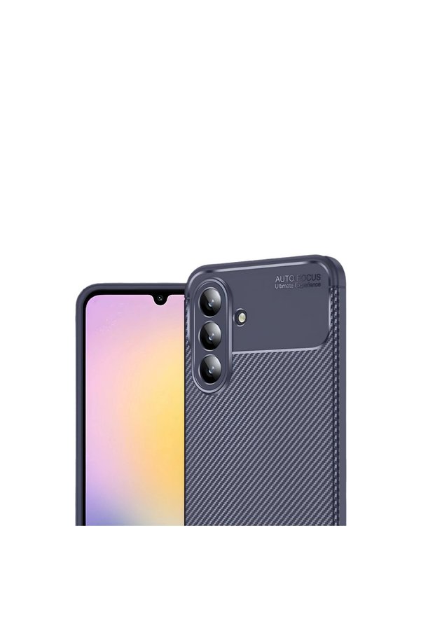 Evi̇mdeyokyok Samsung Galaxy S25 Fe Auto Focus Karbon Kapak - Laci̇vert