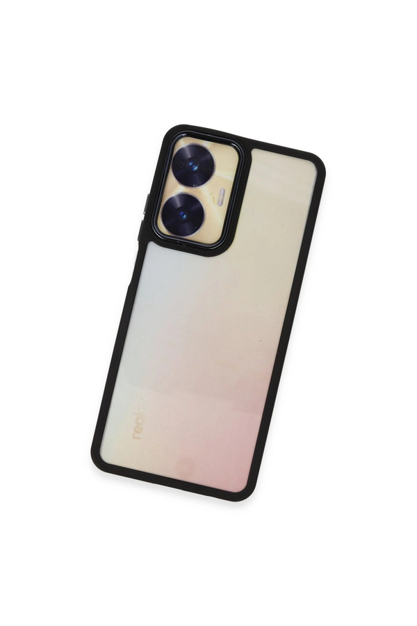 Evi̇mdeyokyok Realme C55 Kılıf Dora Kapak - Si̇yah