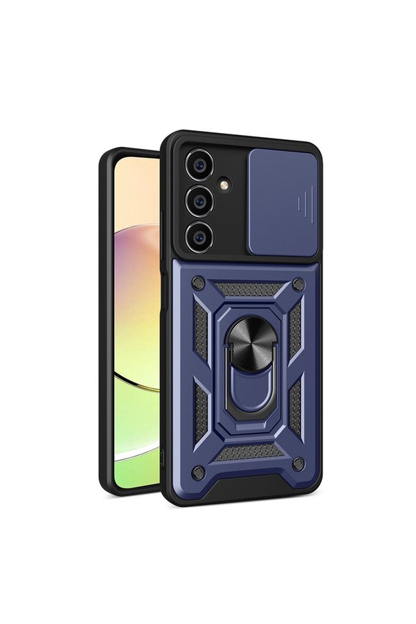Evimdeyokyok Samsung Galaxy A05 Kılıf Pars Lens Yüzüklü Silikon - Lacivert