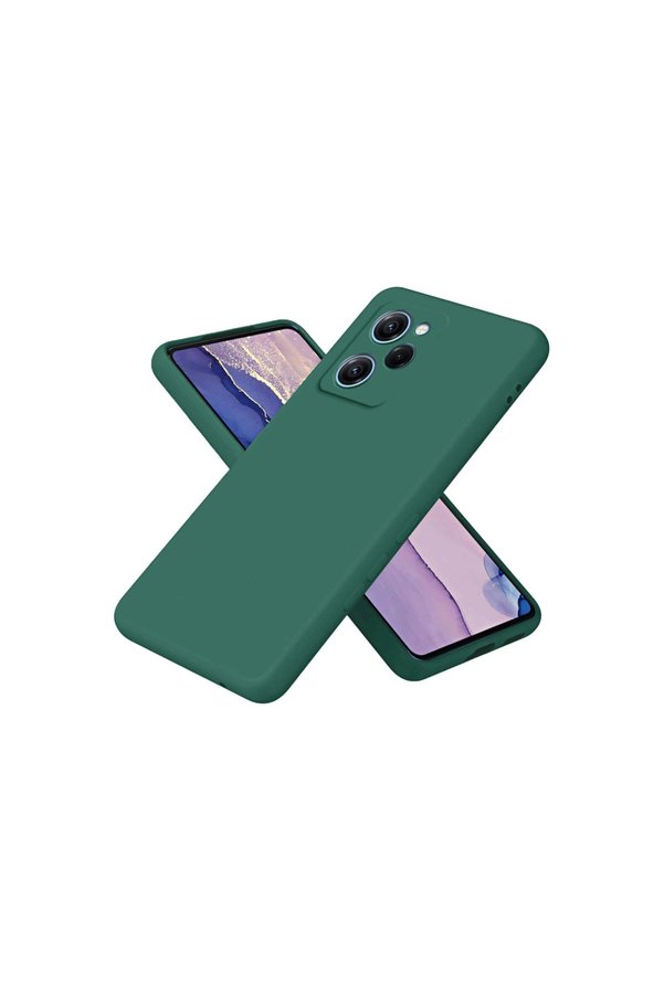 Evimdeyokyok Xiaomi Poco X5 Pro 5G Nano İçi Kadife Silikon - Koyu Yeşil
