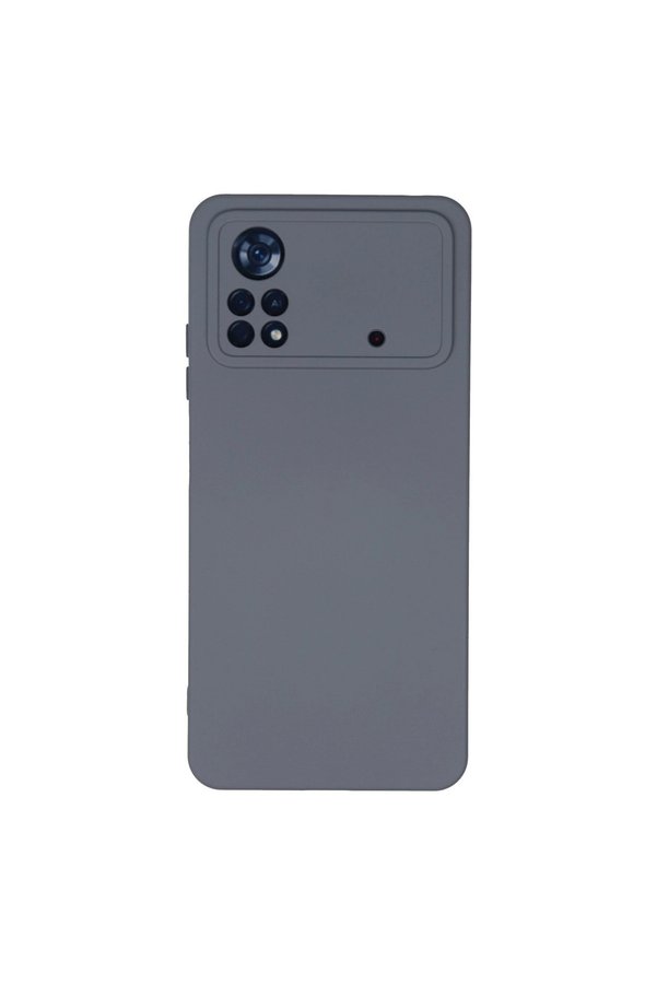 Evimdeyokyok Xiaomi Poco X4 Pro 5G Kılıf Nano İçi Kadife Silikon - Gri