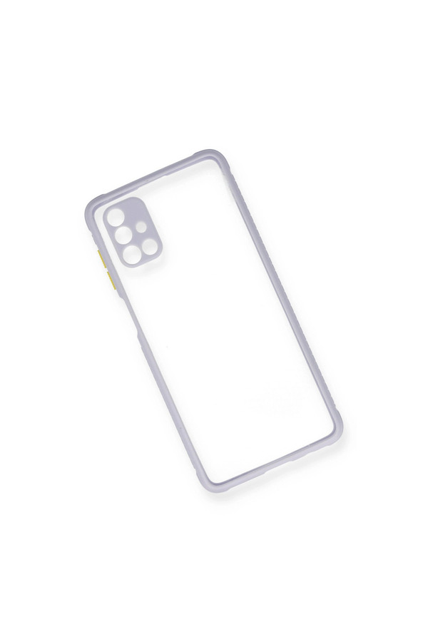 Evimdeyokyok Samsung Galaxy M51 Kılıf Miami Şeffaf Silikon - Lila