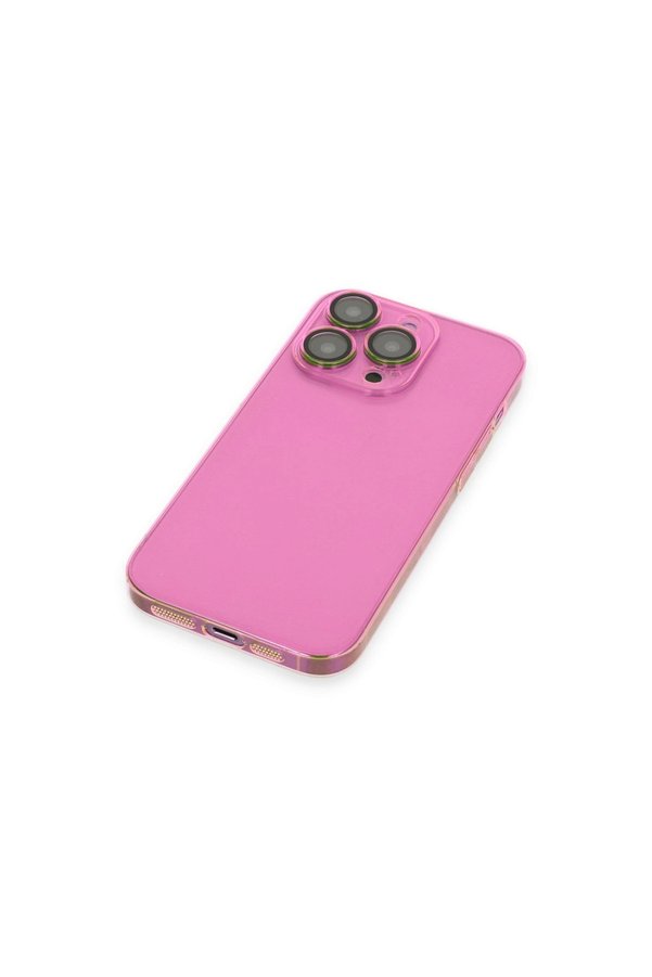 Evimdeyokyok Apple İphone 14 Pro Max Kılıf Armada Lensli Kapak - Pembe