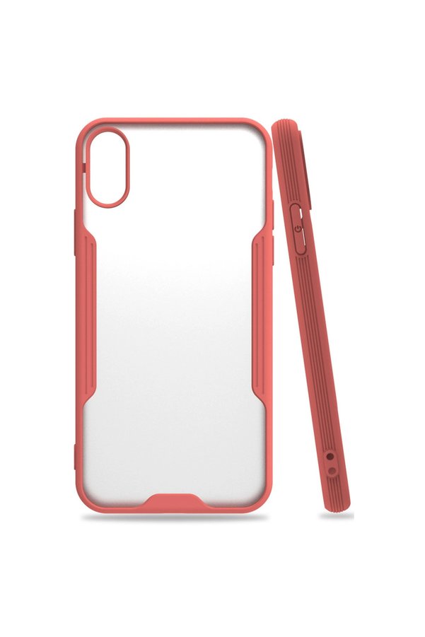 Evimdeyokyok Apple İphone X Kılıf Platin Silikon - Pembe