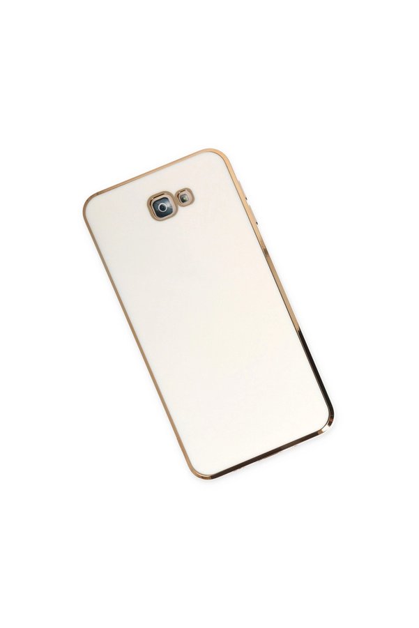 Evi̇mdeyokyok Samsung Galaxy J7 Pri̇me Kılıf Volet Si̇li̇kon - Beyaz