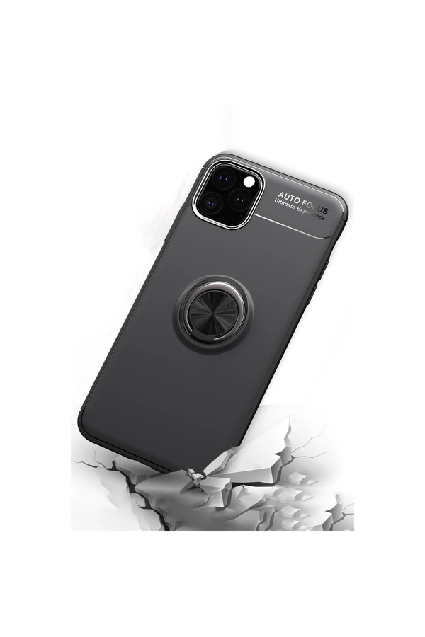 Evi̇mdeyokyok Apple İphone 11 Pro Kılıf Range Yüzüklü Si̇li̇kon - Kırmızı