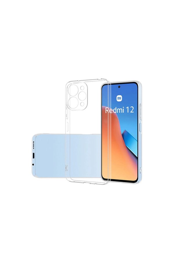 Evimdeyokyok Xiaomi Redmi 12 Kılıf Lüx Şeffaf Silikon