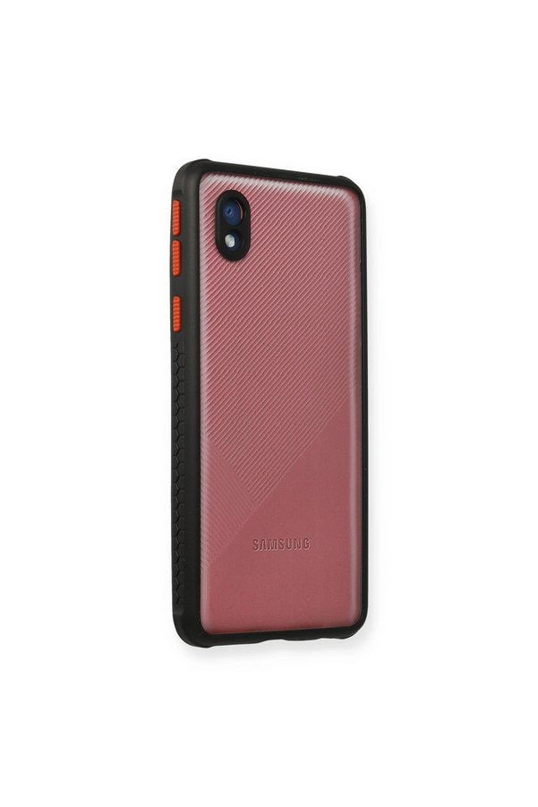 Evimdeyokyok Samsung Galaxy A01 Core Kılıf Miami Şeffaf Silikon - Siyah