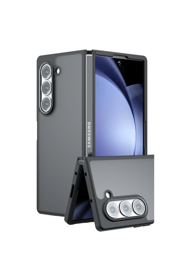 Evimdeyokyok Samsung Galaxy Z Fold 5 Kılıf Blur Fold Kapak - Mat Siyah
