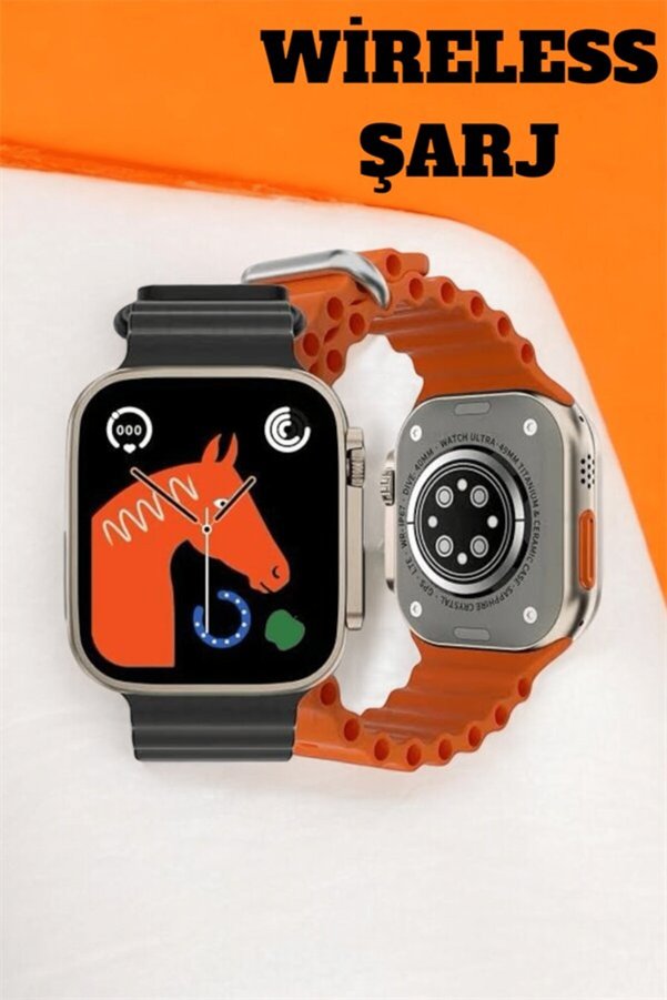 Etc 49Mm Ekranlı Kan Basıncı Ve Adımsayar Özellikli Bluetooth Akıllı Saat - Mmmmmm6807-9878