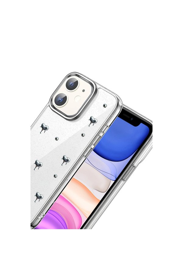 Evi̇mdeyokyok Apple İphone 12 Fi̇yonk Desenli̇ Kapak - Desen 1