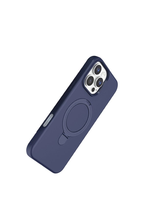 Evimdeyokyok Apple İphone 16 Pro Regal Magsafe Standlı Kapak - Lacivert