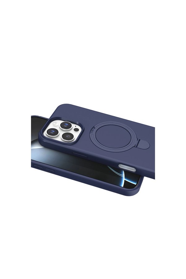Evimdeyokyok Apple İphone 16 Pro Regal Magsafe Standlı Kapak - Lacivert