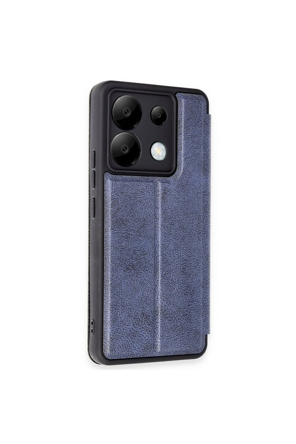 Evi̇mdeyokyok Xi̇aomi̇ Redmi̇ Note 13 Pro 5G Kılıf Fli̇p Cover - Laci̇vert