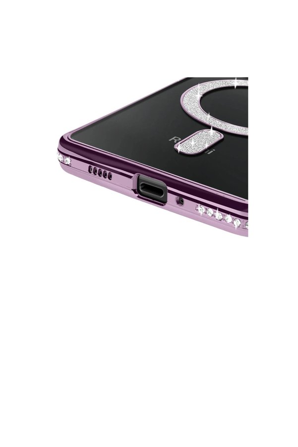 Evi̇mdeyokyok Xi̇aomi̇ Redmi̇ 14C Joke Si̇mli̇ Magneti̇csafe Kılıf - Deri̇n Mor