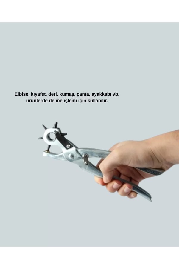 Ethab Giyim Deride Kemer Çanta Ayakkabı Delme Pensesi 6 Uçlu Döner Başlıklı Tamir Aleti - Glst8975-3036